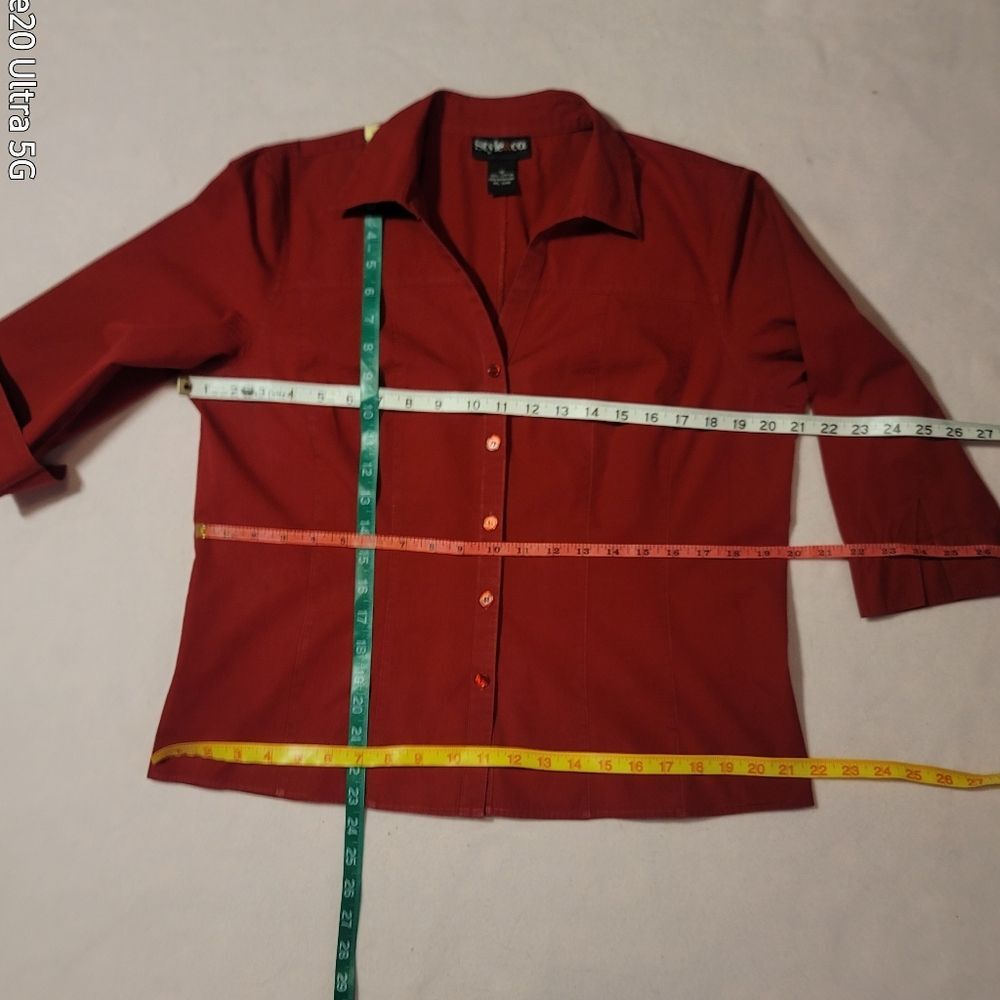 0898. Style & Co. ~ RED As a Stop Sign ~ 12 ~ - Picture 8 of 10
